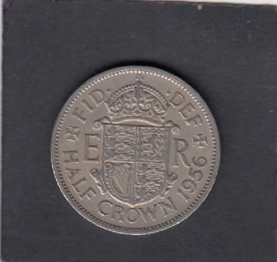 Beschrijving: 1/2 Crown  ELIZABETH II  